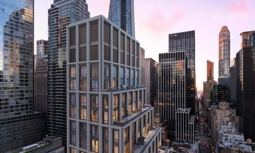 a city with tall buildings