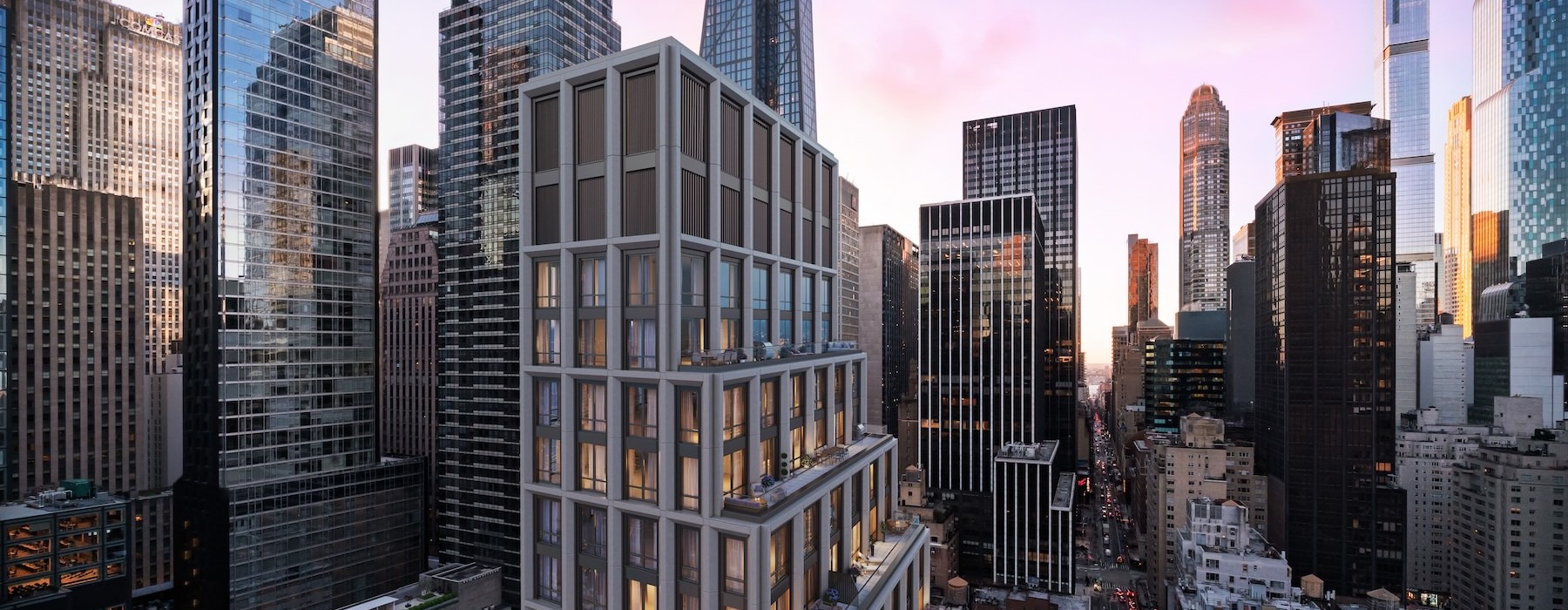 a city with tall buildings