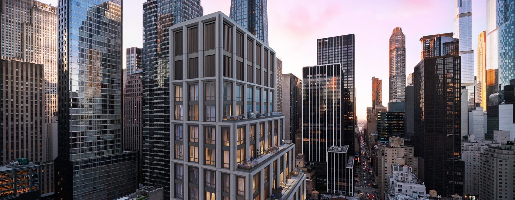 city with tall buildings